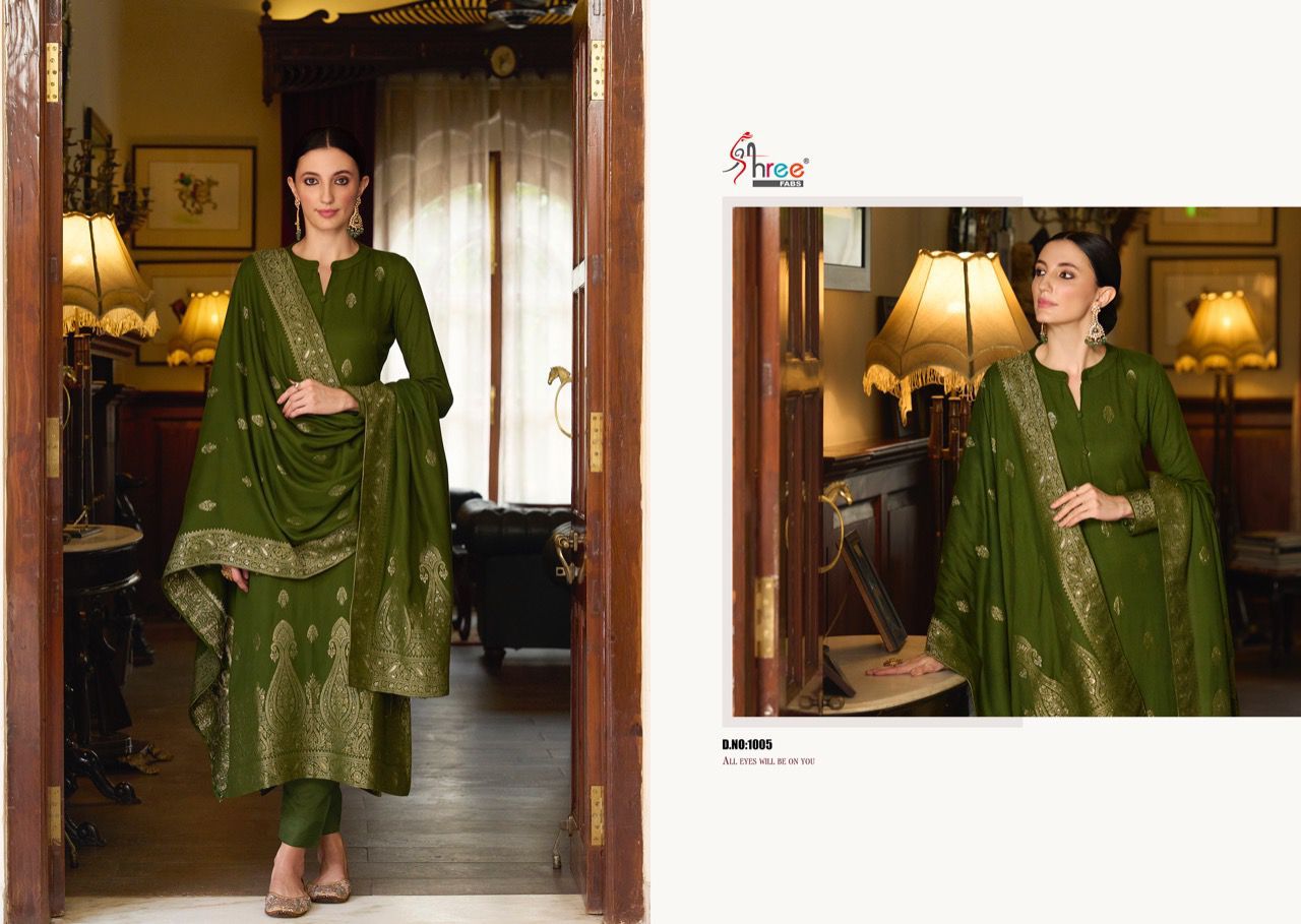 Shree Shiddat Fancy Festive Wear Pure Viscose Pashmina Printed Dress Material Collection 